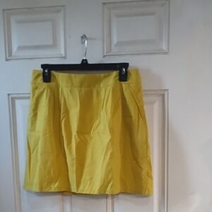 Annabella Bright Yellow A-Line Skirt